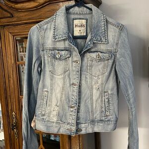 Mudd Distressed Jean Jacket Size M